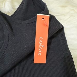 Woman’s bodysuit with high waisted leggings